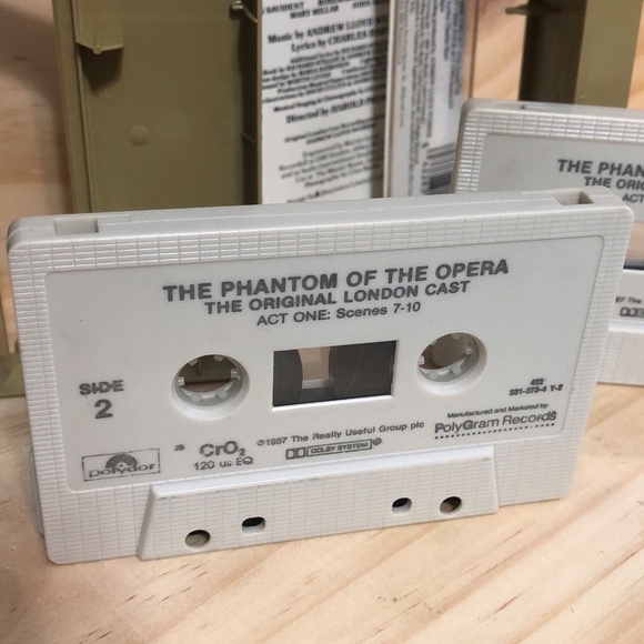 Phantom of the Opera 1987 2 Tape Set Cassette Theater Andrew Lloyd Weber - Picture 6 of 7